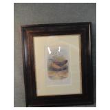 Original 1870 Antique Print Painted Spur Fowl