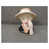 Vintage MCM 1950's Ladys Head Bust