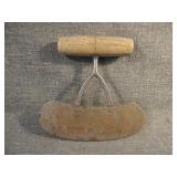 Antique Primitive Mezzaluna or Herb Chopper