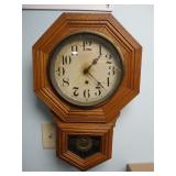 Antique Sessions Octagon Regulator Wall Clock