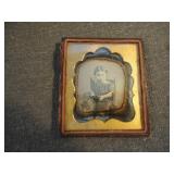 Antique Daguerreotype Photo Child in Case