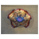 Northwood Grape & Cable Ruffle Carnival Berry Bowl
