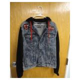 NBA CHICAGO BULLS Hooded Mens Denim Jacket