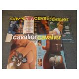 Lot of 6 Vintage 1974 to 1976 Cavalier Magazines