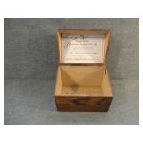 Yawman and Erbe Wooden Recipe File Box