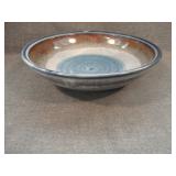 Vintage Raku Studio Drip Glaze Art Pottery Bowl