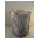 Very Large Vintage Copper Bucket w/ Steel Handle