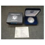 2008 American Uncirculated Silver Eagle w/Box