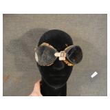 Vintage Fuzzy Goggles for Flying or Motorcycles