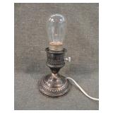 Vintage Crest Silver Co. Sterling Hurricane Lamp