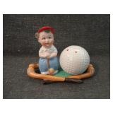 Vintage Goebel 3 Piece Salt & Pepper Golf Set