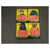 Lot of 4 Star Wars Return of the Jedi Wax Packs