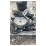 Planter gauge wheels with brackets 14 count fits