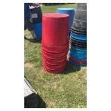 10 empty tubs