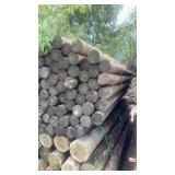 New wooden fence post 4 inch x 8 foot 85 in