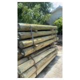 Wooden fence post  8 inch 8 foot long 24 in