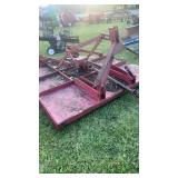 Bush hog 6 foot 3pt hitch solid deck double tail