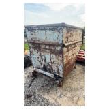 Forklift tip dumpster solid