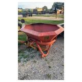 New Idea tub spreader double fan 3 pt hitch nice