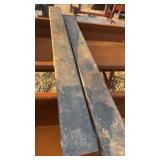 Pallet fork extensions used 67 inch long