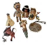 Native American Resin Trinkets Amulet Lot
