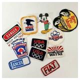 selection of iron on & sew on patches