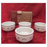 4 pack Longaberger custard cups