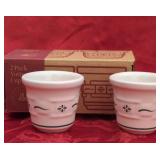 2 longaberger Votive oven safe cups