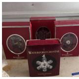 Waterford Crystal  Ornament lot