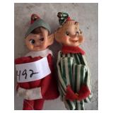 Vintage knee hugger elves Christmas Japan