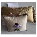 Decorative flower pillows sage sent lingerie