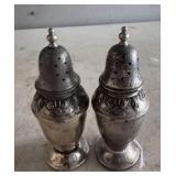 Sterling silver salt and pepper shakers