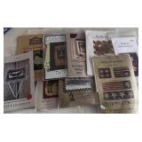 Cross stitch hook and rug pattern lot all new