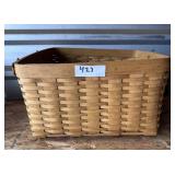 Longaberger Hostess or Slant Newspaper Basket 16X8
