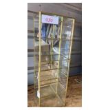Brass Glass display case for figurines
