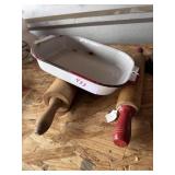 kitchen enamel lot roller pin lot