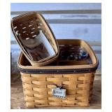 Longaberger 8X5 Dad's Caddy Basket remote holder