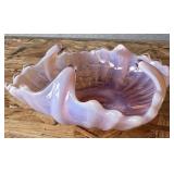 Fostoria Heirloom Pink Opalescent basket  6'
