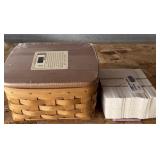Longaberger Orchard Park Plaid Recipe Basket
