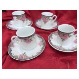 Vth Lefton China matching teacup and saucer lot