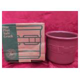 Longaberger pint Salt Crock