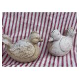 cast iron bird figurine lot decor
