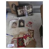 Old pictures and authentic old valentines day card