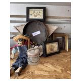Folk Art Lot  Antique booth lot