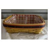 Longaberger Picnic Pal basket with liner
