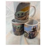 Mandalorian coffee mug lot Star Wars
