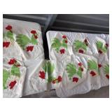 10 rooster pinned quilt topper pieces matching