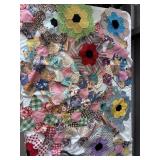 28 vintage quilt topper lot