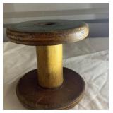 Wooden 5' Bobbin Textile Spool factory mill