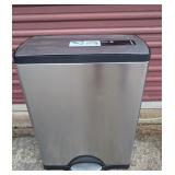 Big sized looks new stainless flip lid trash can